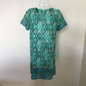 Anthropologie  Everly teal t shirt dress